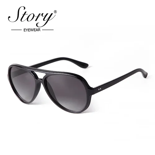 HISTORIA Retro clásico gafas de sol de aviación hombres mujeres 2024 marca diseñador Vintage remache carey piloto gafas de sol masculino S22733