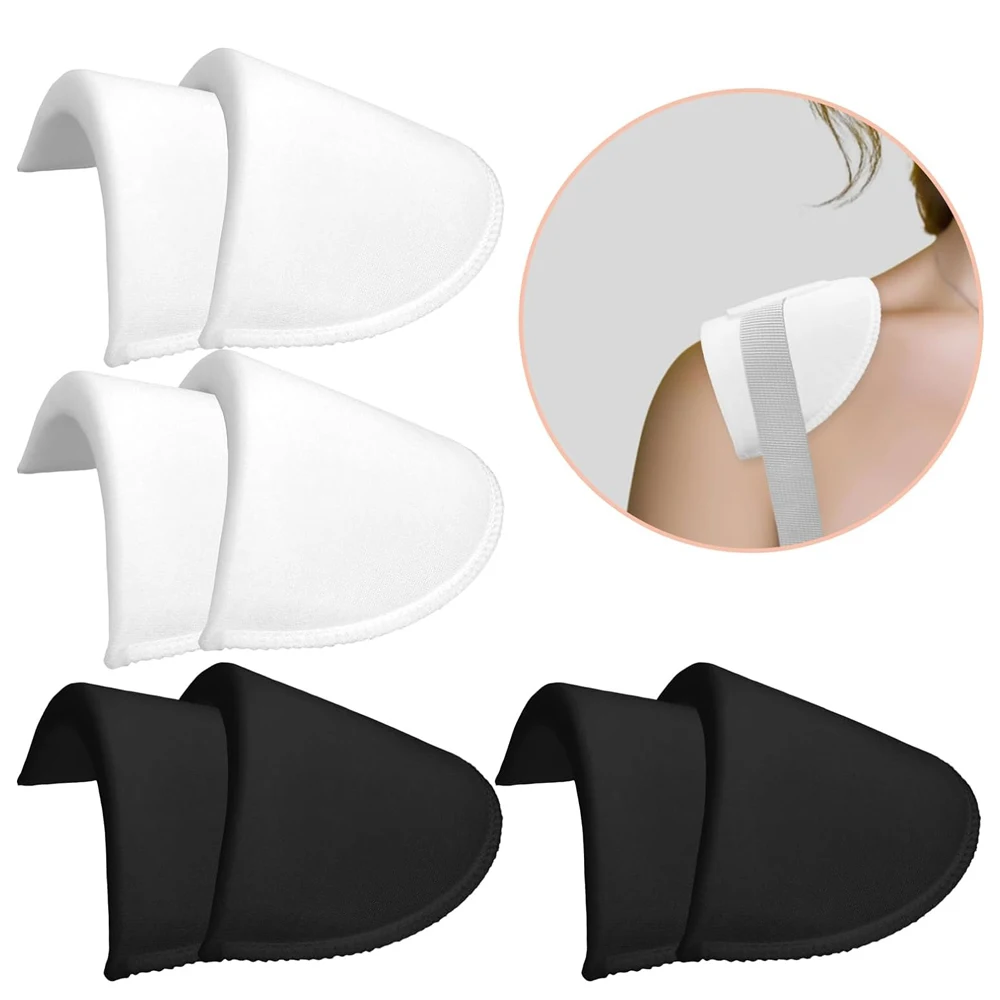 4Pairs Shoulder Pads Breathable Thickening Foam Shoulder Pads for Womens Clothing Sewing Supplies Breathable Sponge Pads