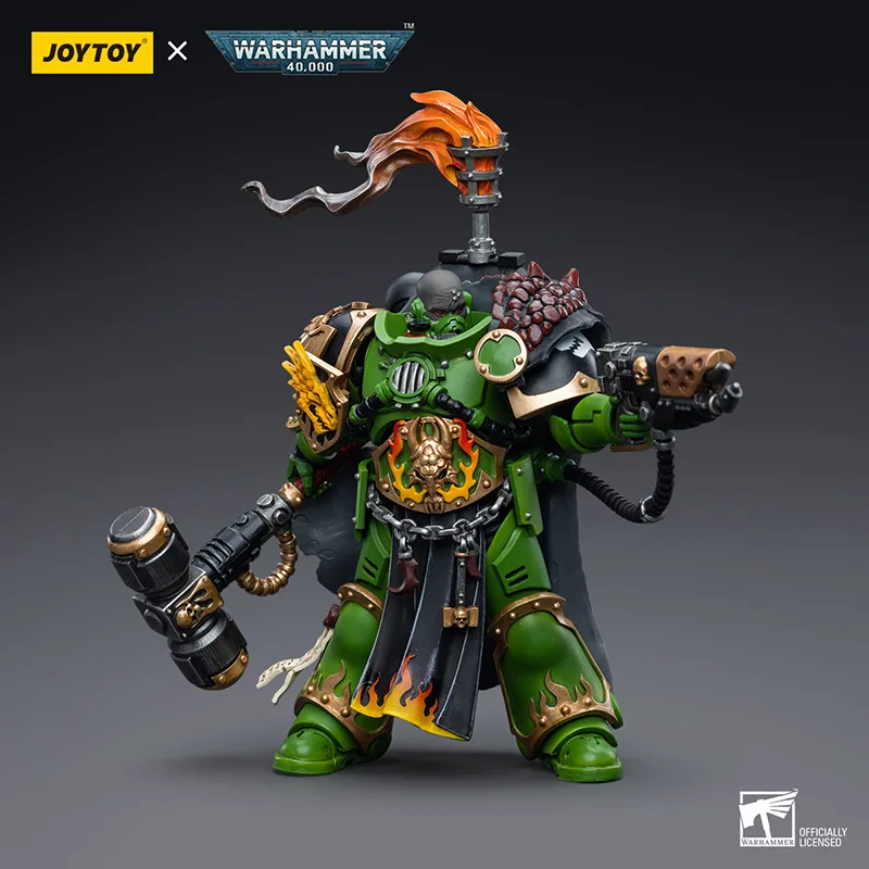 JOYTOY Dark Source Warhammer 40K شخصيات الحركة العسكرية Fire Lizard Eradicator Arbitrator مجموعة قائد الشركة مكونة من أربعة #2