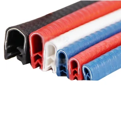 5M Length Clmap Thickned Panel U Shape Rubber Sealing Strip Edge Rubber Protection Strip Metal Plate Edge Rubber Strip