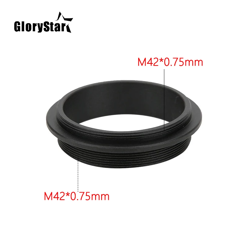 Anillo adaptador de telescopio de aleación de aluminio, rosca macho a macho M42 a M42, M42X0.75