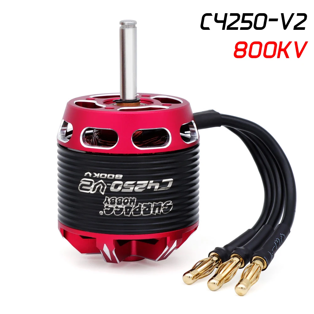 OVERTREFFEN HOBBY RC Borstelloze Motor Outrunner C28/C35/C42/C50 Serie Flier V2 14 Polen CNC voor Alle Vaste Vleugelvliegtuigen Model