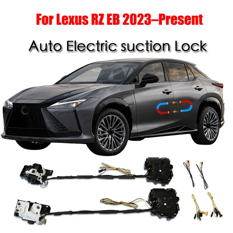 For Lexus RZ EB 2023–Present  Car Soft Close Door Latch Pass Lock Actuator Auto Electric Absorption Suction Silence Closer