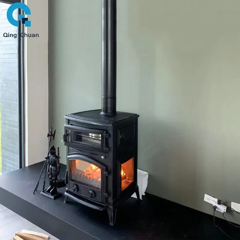 Picture 3: Classical Interior Cast Iron Real Fire Fireplace Winter Villa Self-built House Essential Heating Stove Oven