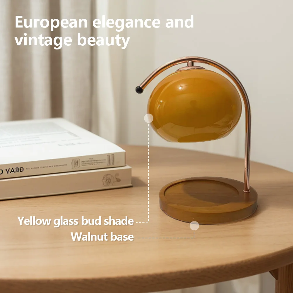 木製ベースキャンドルウォーマーランプタイマー付き北欧キャンドルワックスランプ調光可能なモダンなワックス溶解ライト家庭用オフィス装飾用