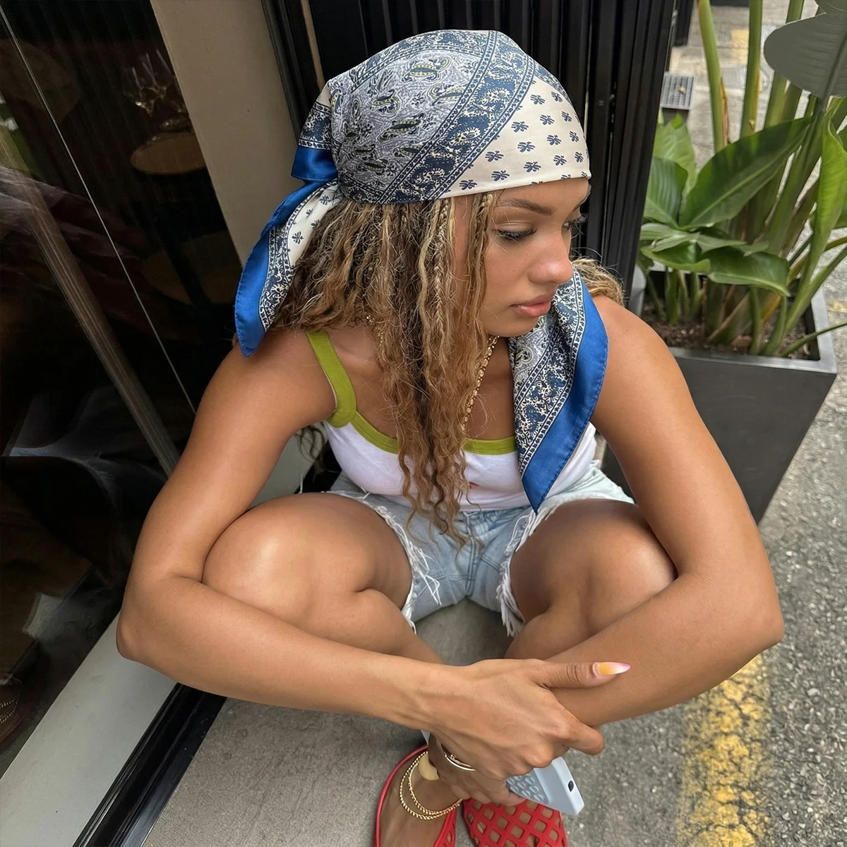 70*70cm New Bandana Designer S - đánh giá và giá Wrist Wraps