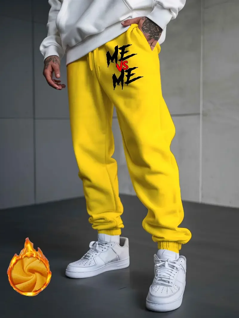 กางเกงวอร์มขายาวผู้ชายสีพื้นสำหรับออกกำลังกาย ฟิตเนส ลำลอง ทรงสกินนี่