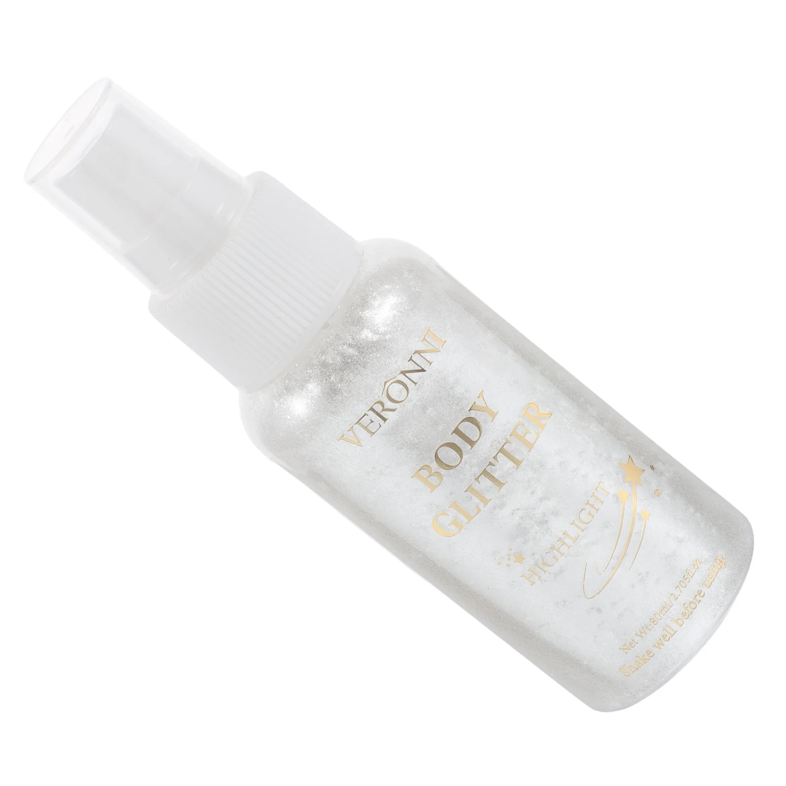 Glitter Spray Prata Marcador Halloween Corpo Shimmer Brilha no Cabelo Escuro Brilha Plástico