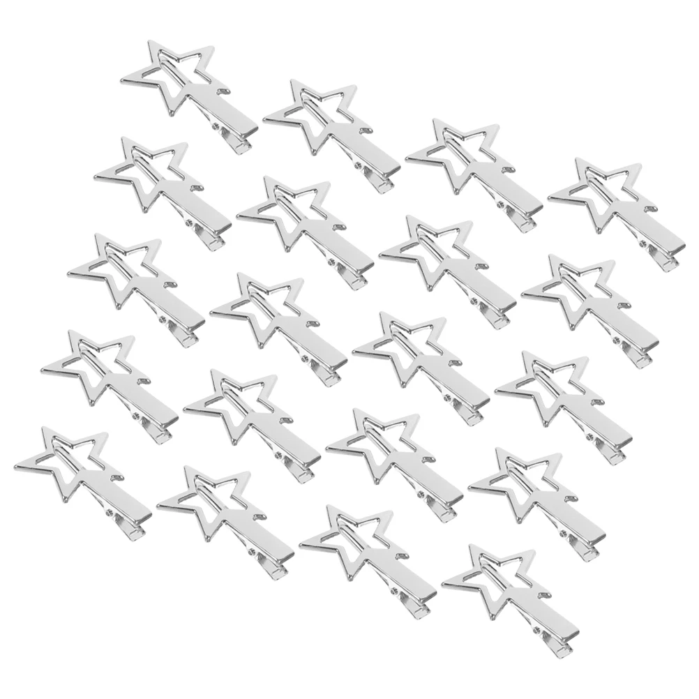 

20pcs Decorative Snap Clips For Thin Thick Small Cute Barrettes Women Girls Accessories Daily Styling Kawaii Hair