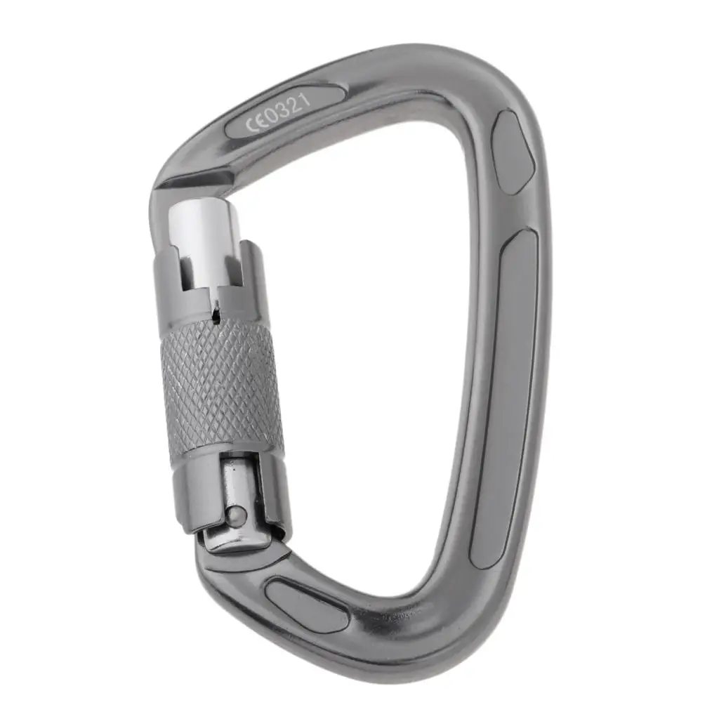 24KN Auto Locking Carabiner Hammock Carabiner for Rappelling Climbing