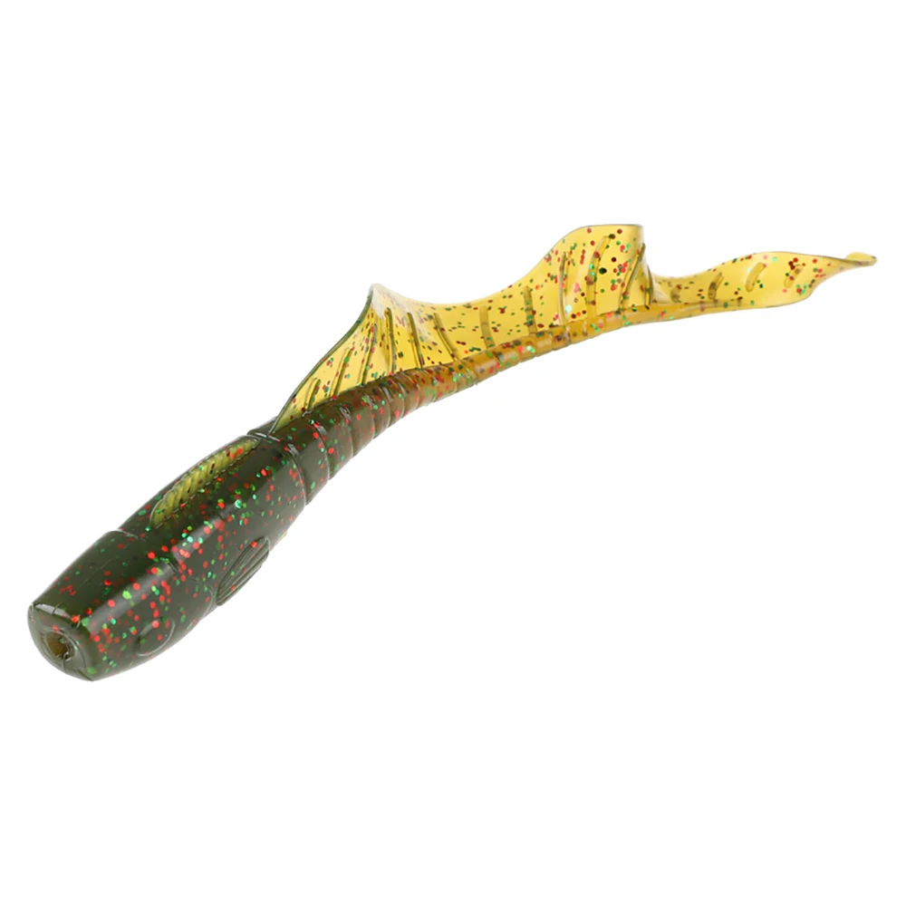 1–10 Stück große lockige Schwanzgrube, weiche Köder, 11 cm, Silikonwürmer, Maden, Köder, 13 g, weiche Angelköder für Barsch/TopmouthCulter/Mandarine – Detail 7