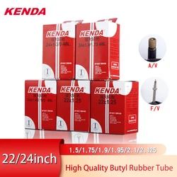 Kenda Bicycle Inner Tube 22inch 24*1-3/8 1.25 1.5 1.75 1.9 2.125 Presta Schrader Valve Camera  Cycling Mountain Bike Tube Tires