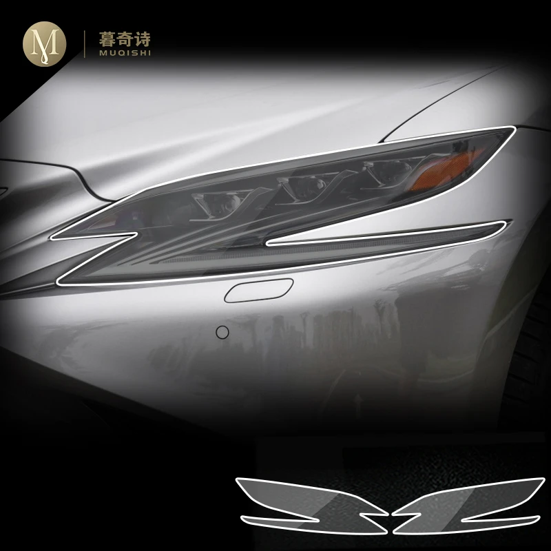 For Lexus LS 500 2017-2020Car Exterior Film TPU PPF Headlamps Protective film Anti scratch Repair membrane Smoked headligh refit