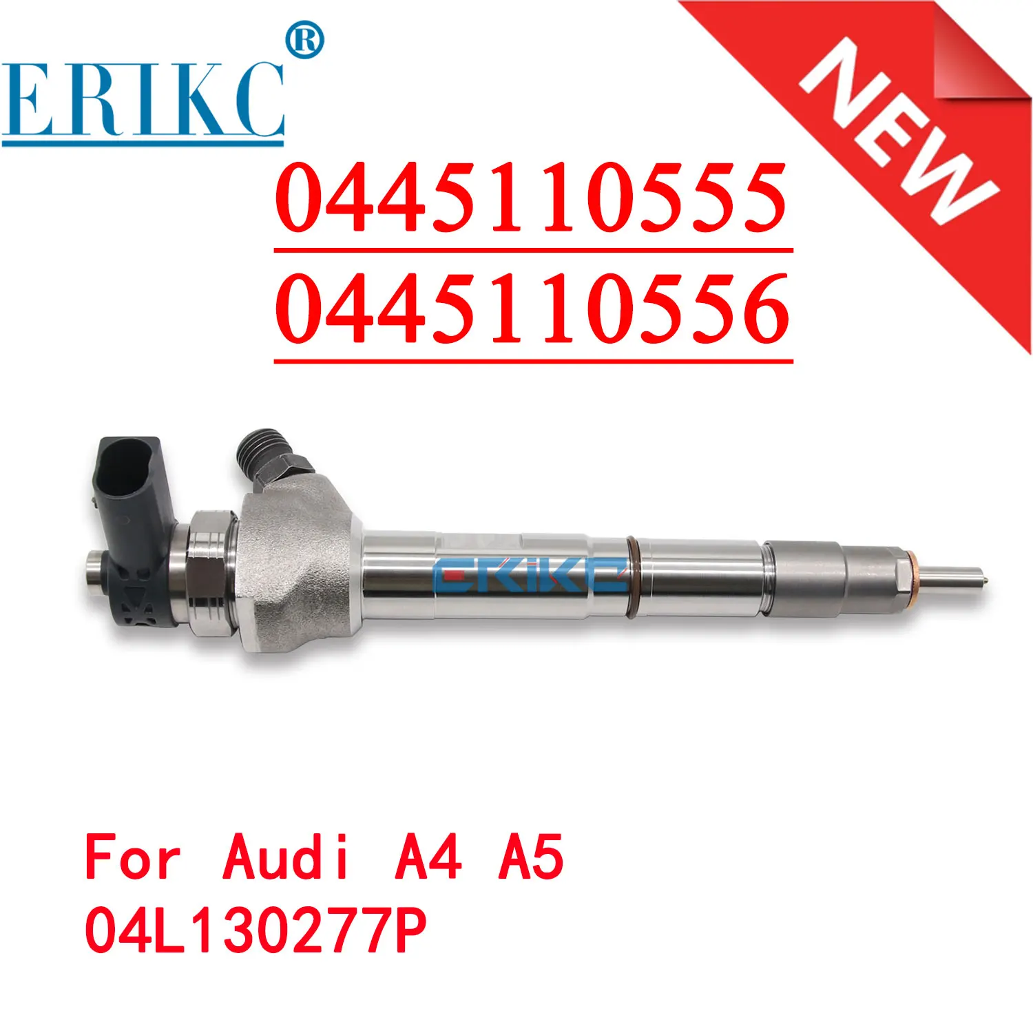 

0445110555 0445110556 Common Rail Injector 0 445 110 556, 0 445 110 555 for Bosch Audi A4 A5 Q5 2.0 TDI 04L130277P