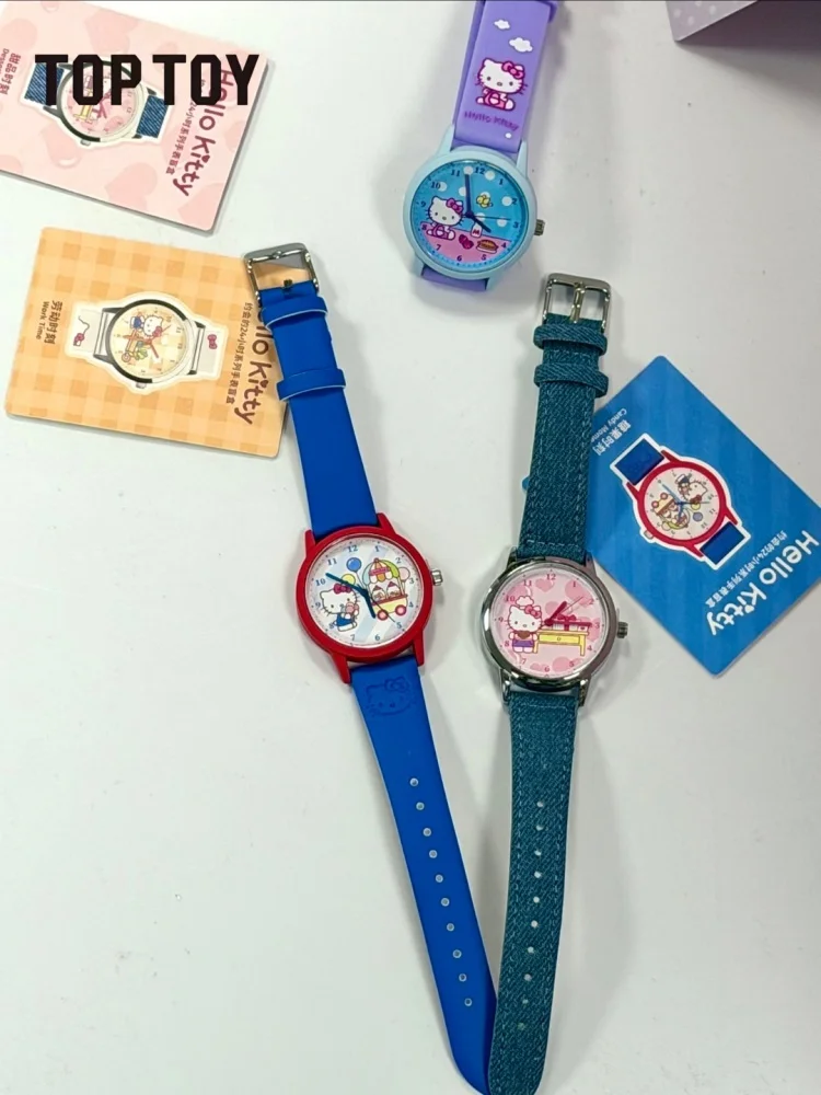 Toptoy Hello Kitty Blind Box Watch 24 Hours Date Series Cute Cartoon Peripheral Quartz Wrist Watch For Women Holiday Gift view 4