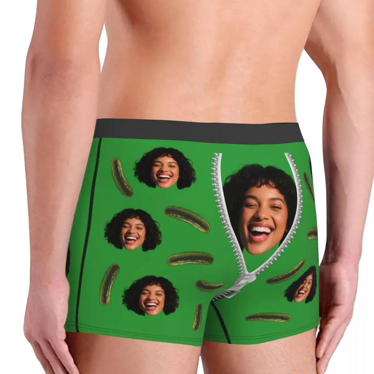 Bóxer personalizado con foto de cara para novio, ropa interior con estampado 3D para hombre, bragas con foto personalizada, calzoncillos suaves