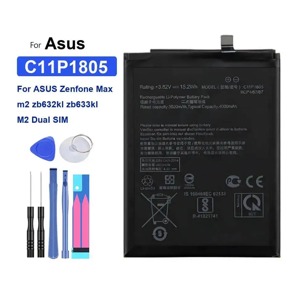 

C11P1805 Good Low-Temperature Performance Mobile Phone Battery For Asus Zenfone Max M2 Zb632kl Zb633kl Dual Sim