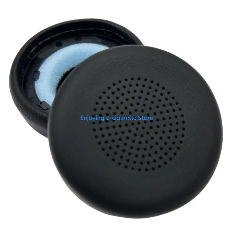 1 paar Ohr Pad Ersatz Leder Ohrpolster Ohr Kissen Schwämme Abdeckung Ohrenschützer für VOIP Drahtlose Kopfhörer Y4QF – Detail 8