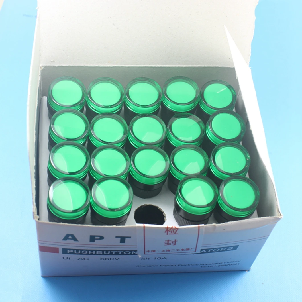 ABILELLEN-Indicateur LED Rouge/Vert 48V, 16mm d'Ouverture