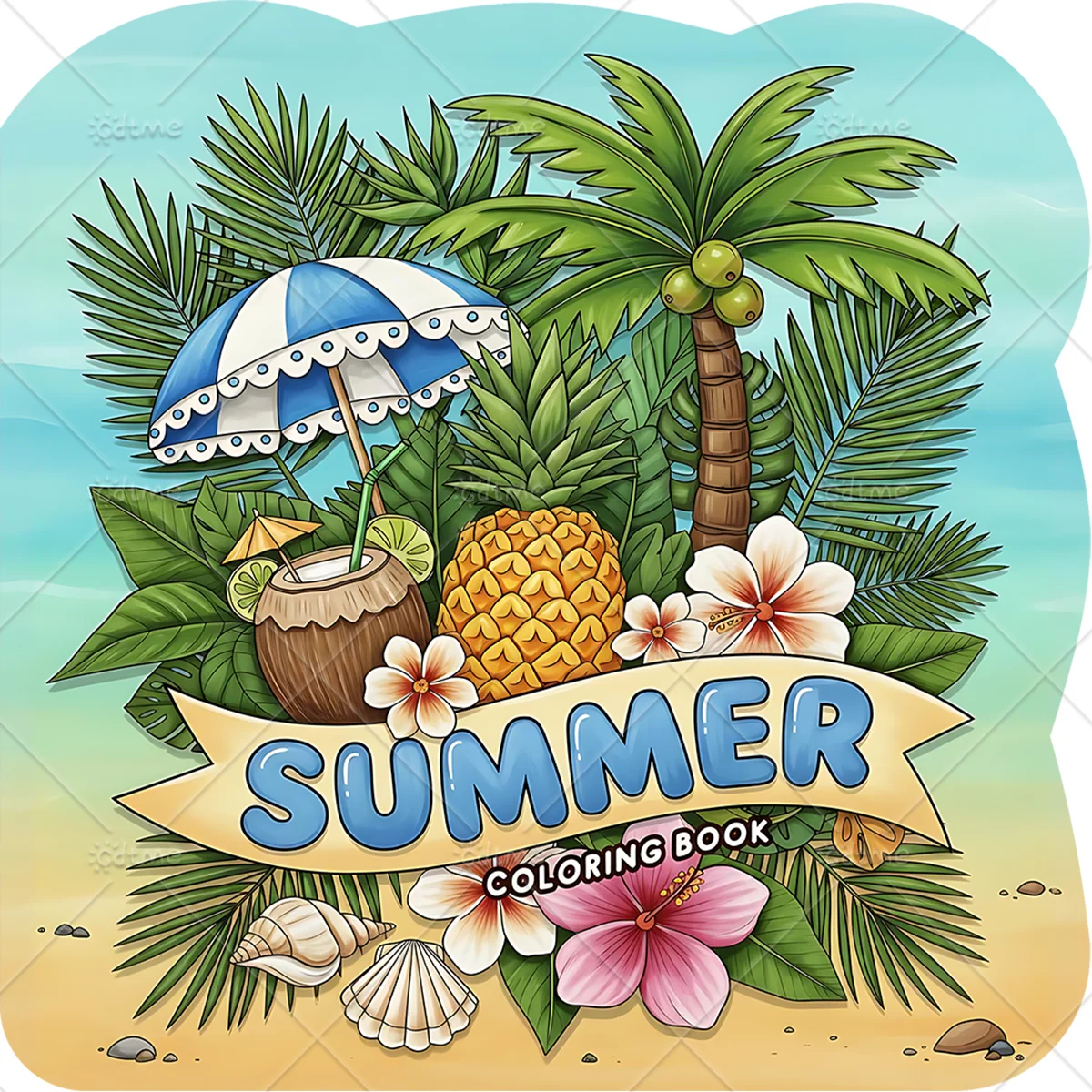 Summer Coloring Book For Adults And Teen Featuring Cute Cozy Daily Activities For Relaxation (Cozy Spaces Coloring)