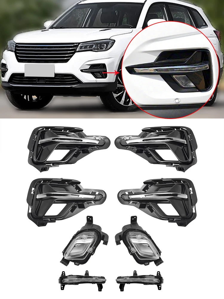 

Для CHANAN CS75 2018 2019 2020 передняя противотуманная фара указатель поворота передний бампер лампа противотуманная фара крышка