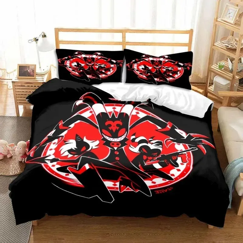 

Helluva Boss Striker Bedding Set 3D Printing Home Decoration Pillowcase Quilt Cover Cute Gift To Family and Friends