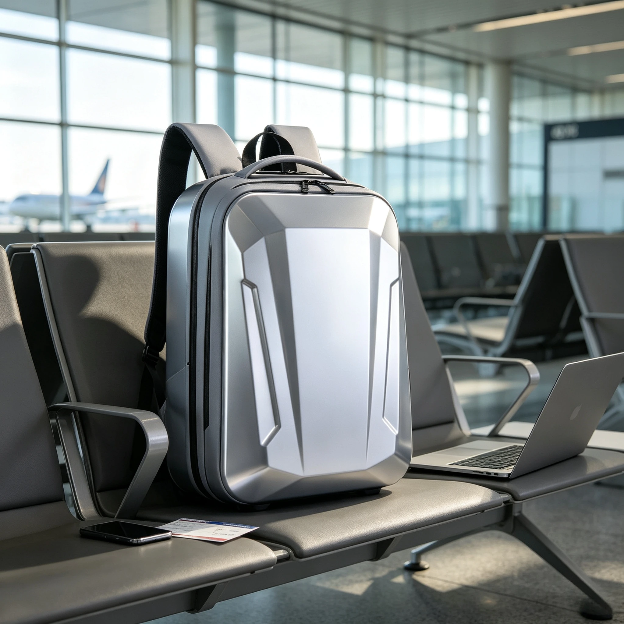17.3 Inch Large Capacity Cycling Business Computer Bag, Waterproof Hard Shell Motorcycle Helmet Bag, Locomotive Travel Equipment