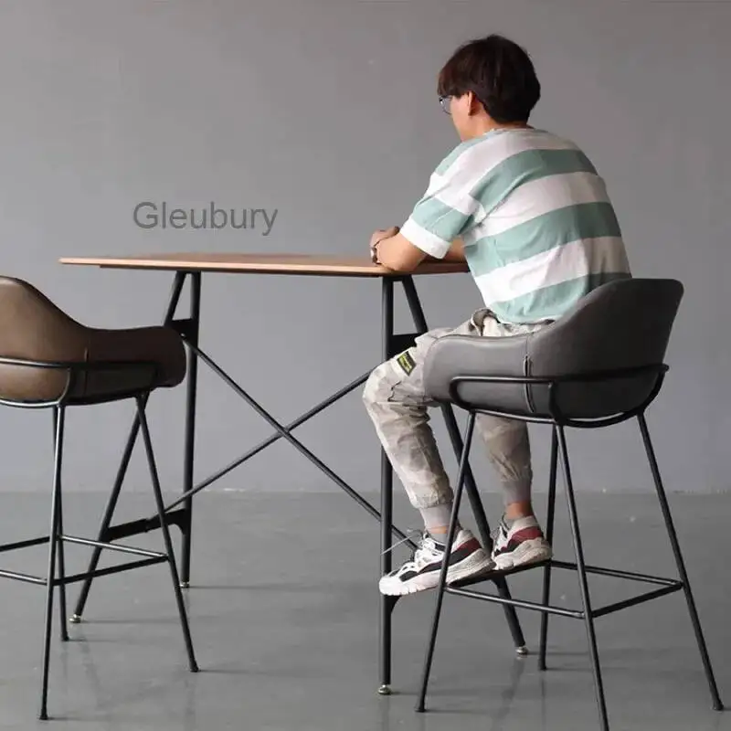 Reception Backrest High Chairs Counter Party Creative Apartment Bar Chairs Island Comfortable Restaurante Muebles Home Furniture