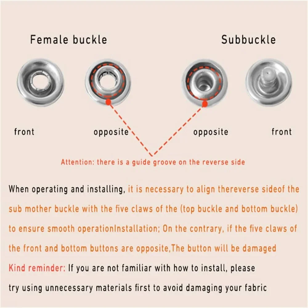 50 مجموعات ذو طيات أداة مجموعة أزرار خاطفة كماشة المعادن الصحافة ترصيع أداة DIY بها بنفسك الملابس الخياطة زر تركيب أداة الخياطة الملحقات