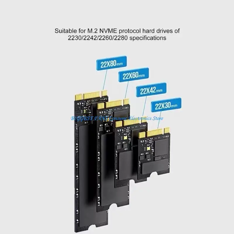 

PCIe 5.0 To NVMe Expansion Card Support M.2 2280/2260/2242/2230 Storage Unit