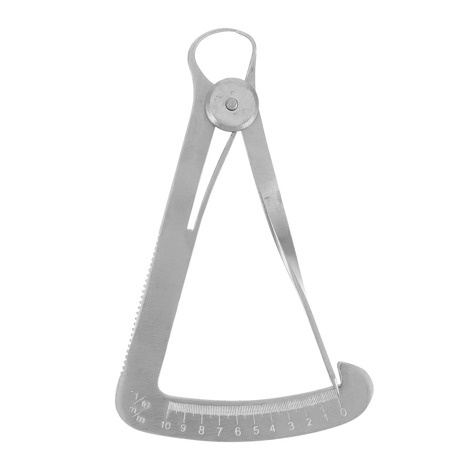 Dental Metal Calipers 1 to 10mm Stainless Steel Measuring Tool Wax Thickness Gauge Jewelers Inner Crown Diamond