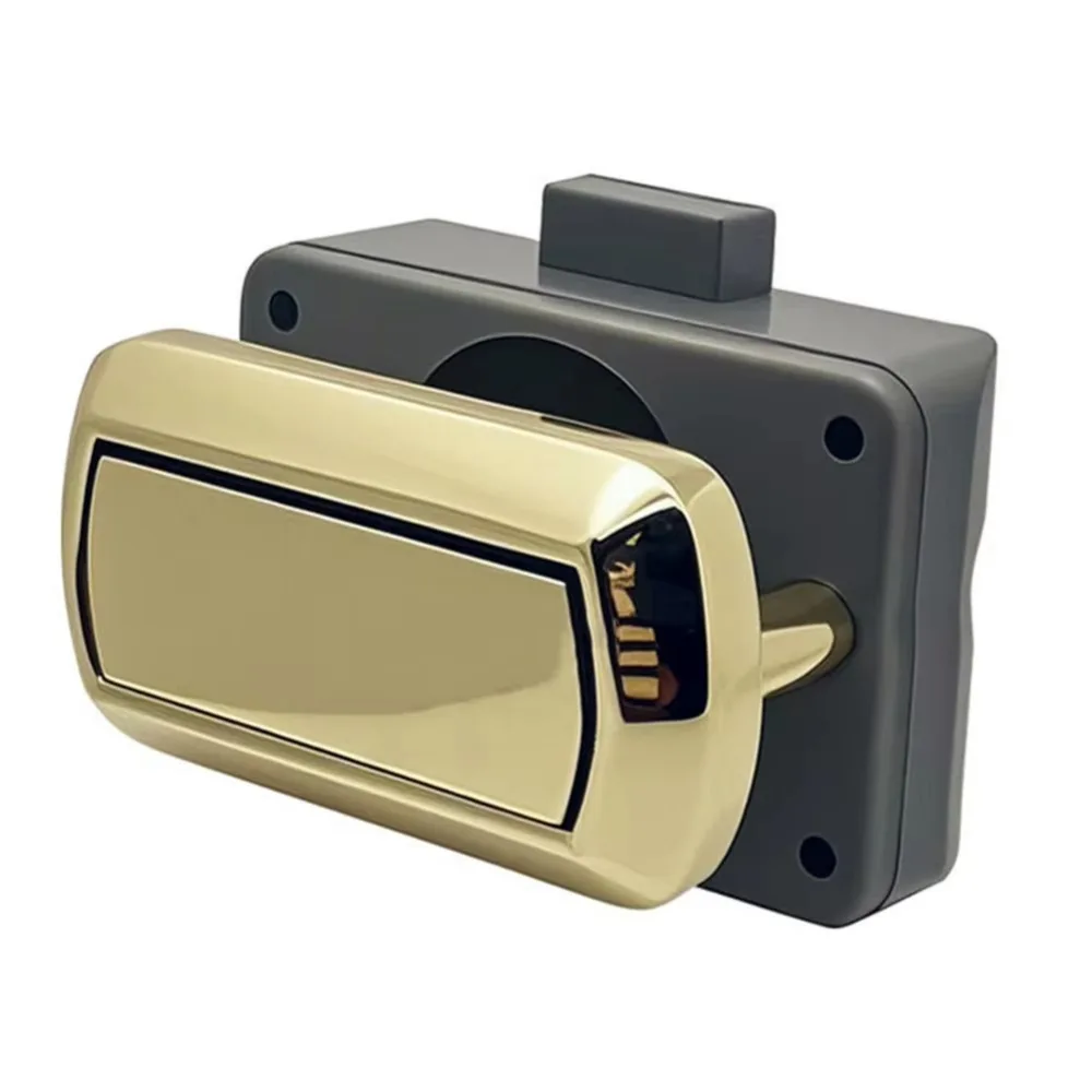

Replacement Drawer Lock Catch Chrome Shock Resistant Drawer Cabinet Lock Catch Drawer Catch Lock for Swift Caravan Motorhome