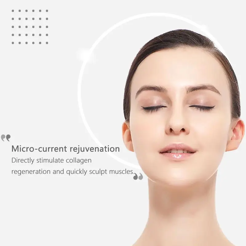 

EMS Micro Current Facial Lifting Massage Stick Manual V-Line Double Chin Tightening Beauty Device Roller V-Face Skin Care Tool