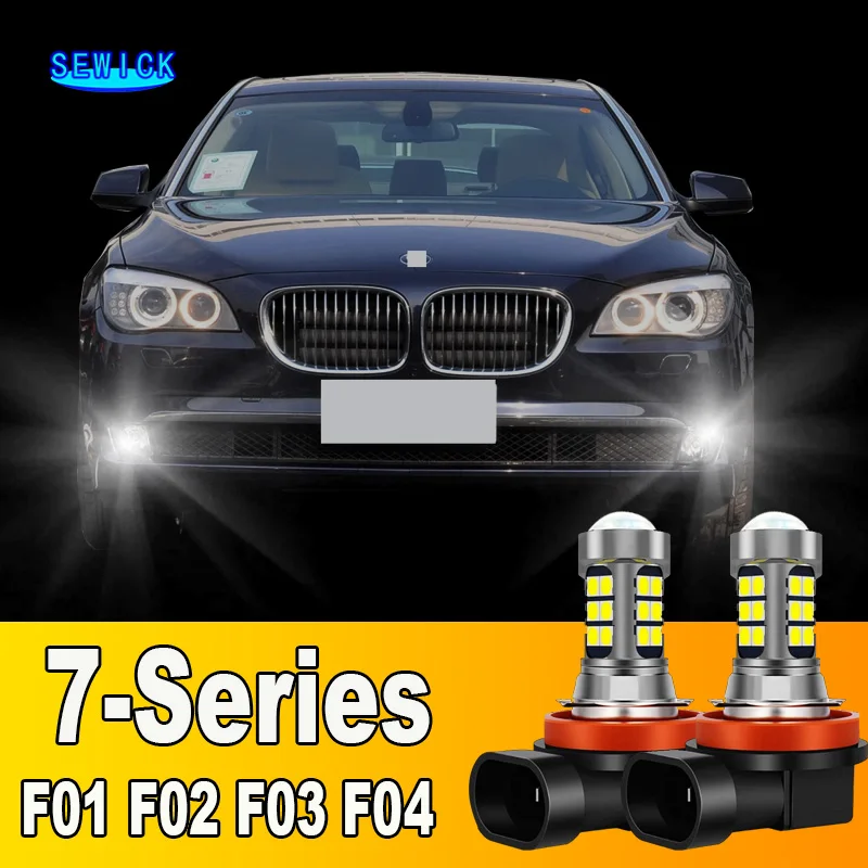 2Pcs LED Lamp Car Front Fog Light Accessories For BMW 7 Series F01 F02 F03 F04 2008 2009 2010 2011 2012