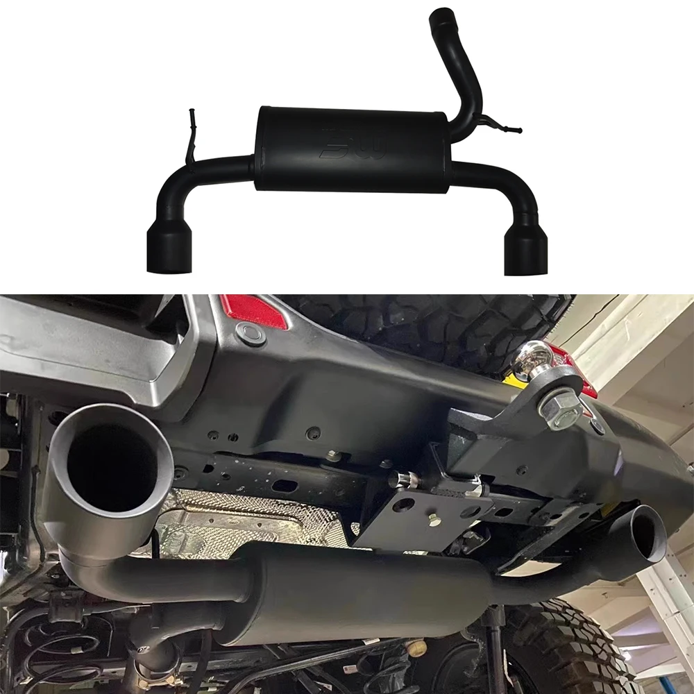 Stainless Steel Black Exhaust Tailpipe mute Mango Car Air Outlet Corrosion resistance For Jeep Wrangler JK2007-2017 SXMA J151