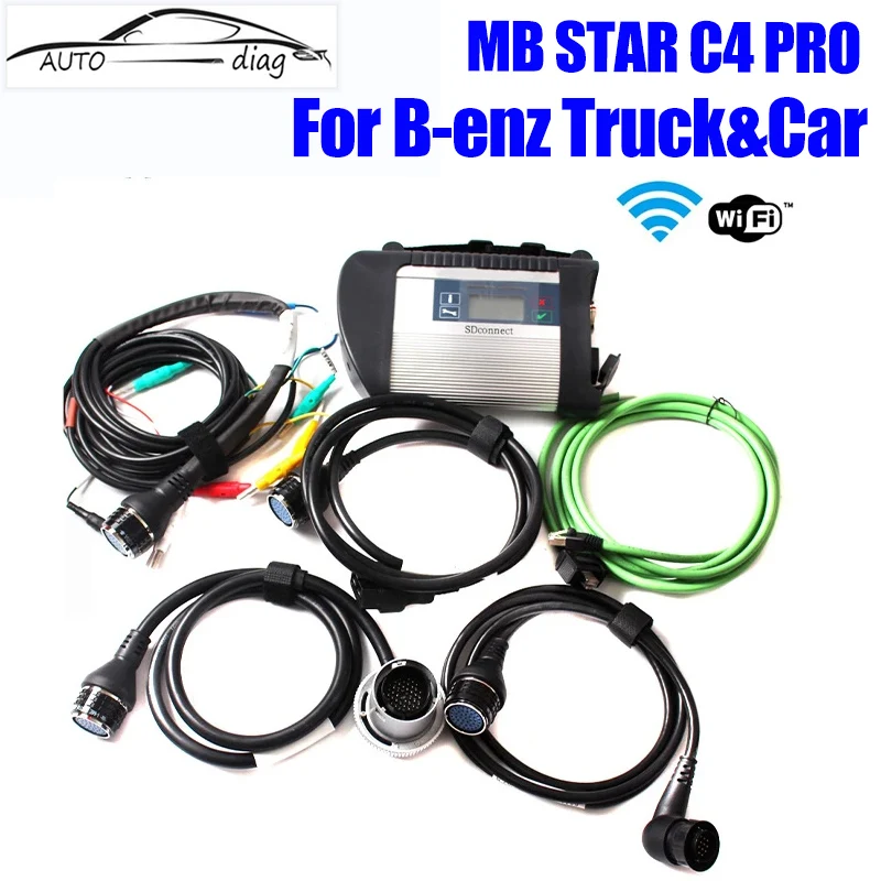 

A++ Full Chip MB STAR C4 SD Connect Compact C4 DOIP PRO Car Truck Software 2022.12 Mb star Multiplexer With WifI Diagnostic Tool