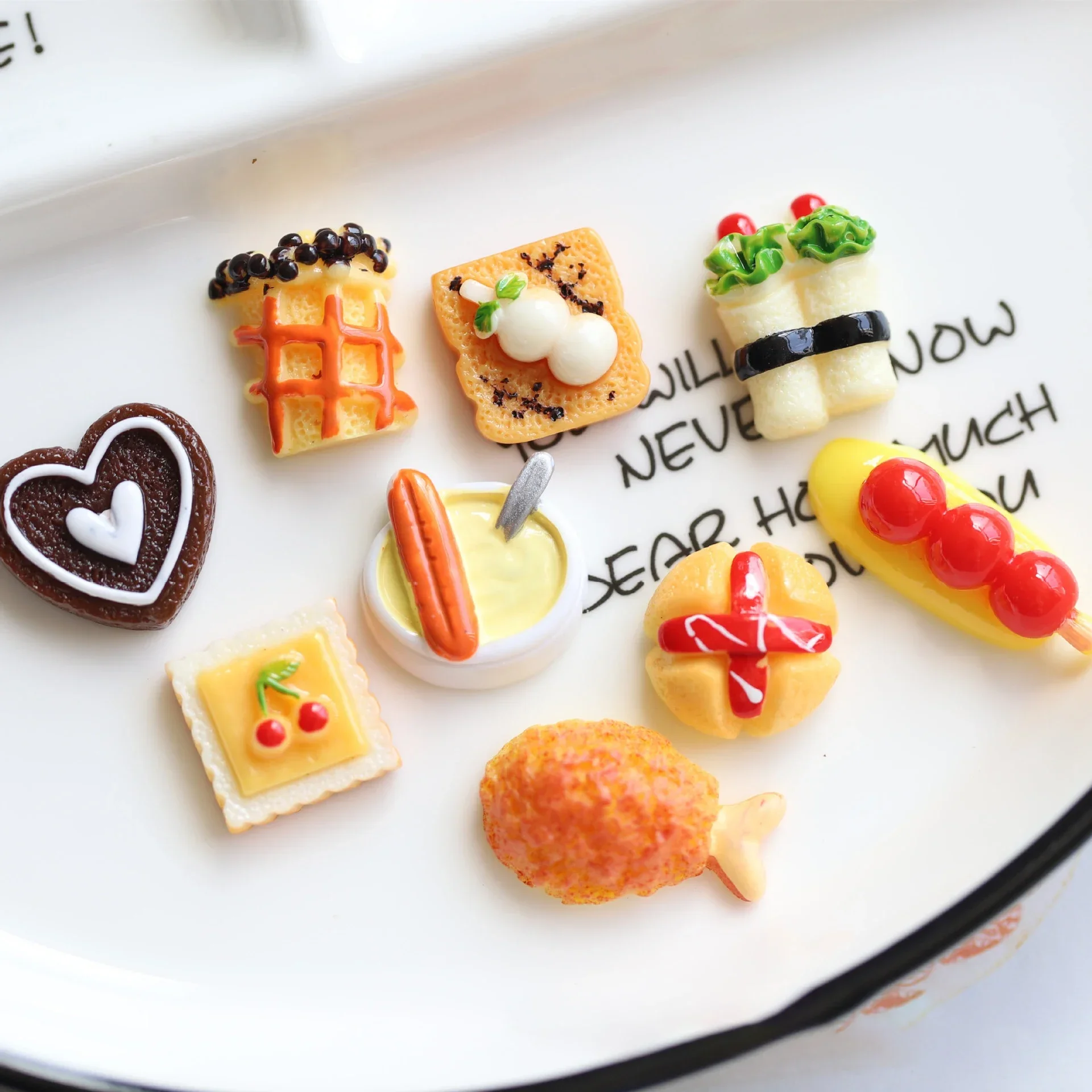 10 pezzi nuova simulazione fiore di ciliegio torta di pane ghiaccio candito Haws fai da te colla al latte giocattolo alimentare patch in resina accessori fatti a mano