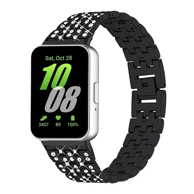 삼성 갤럭시 맞는 3 시계 밴드 Correas reloj에 대한 다이아몬드 금속 팔찌 갤럭시 Fit3 스트랩에 대한 삼성 갤럭시 맞는 3 팔찌