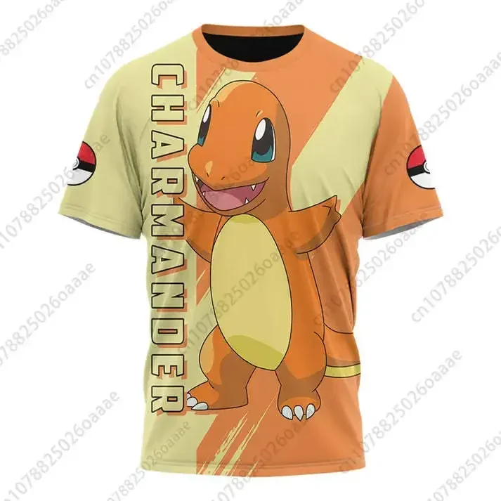 Pokemon Psyduck Camisetas 3D para hombres y mujeres Deportes y ocio Celebi Camisas frescas de verano de manga corta para niños
