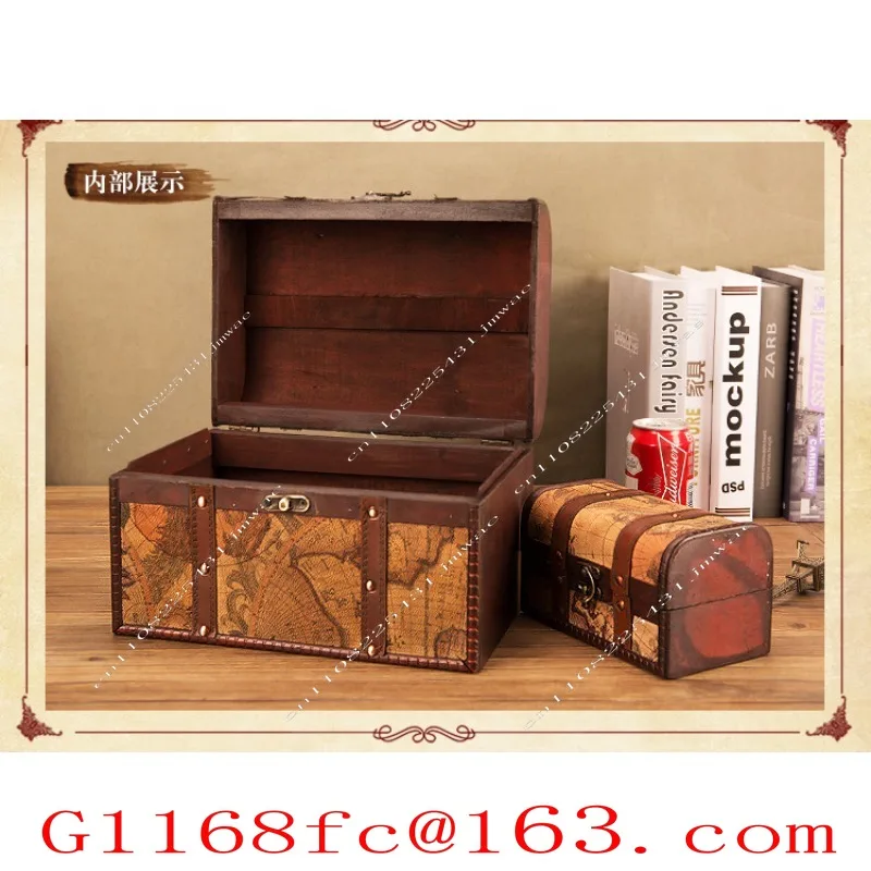 Retro Creative Storage Box Antique Decorative Treasure Box