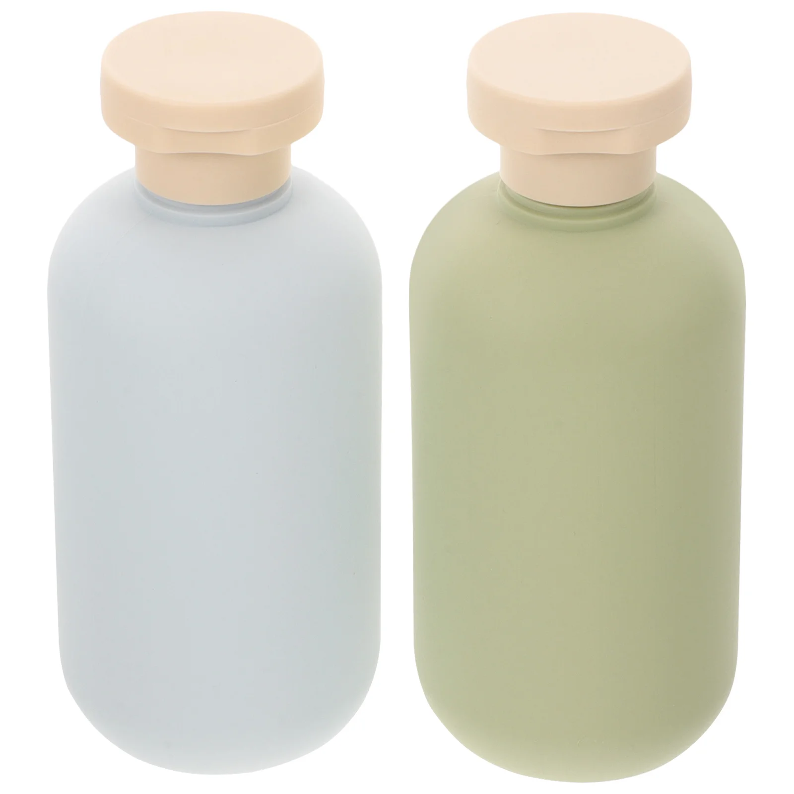 

2pcs 200Ml Avocado Lotion Bottles Leak Proof Travel Squeeze Containers Reusable Plastic Toiletry Dispenser For Shampoo