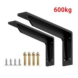 Wall Triangular Support Bracket Loadbearing 600kg Suspended TV Cabinet Desk Partition Fixed Heavy-duty Thickened Storage Rack