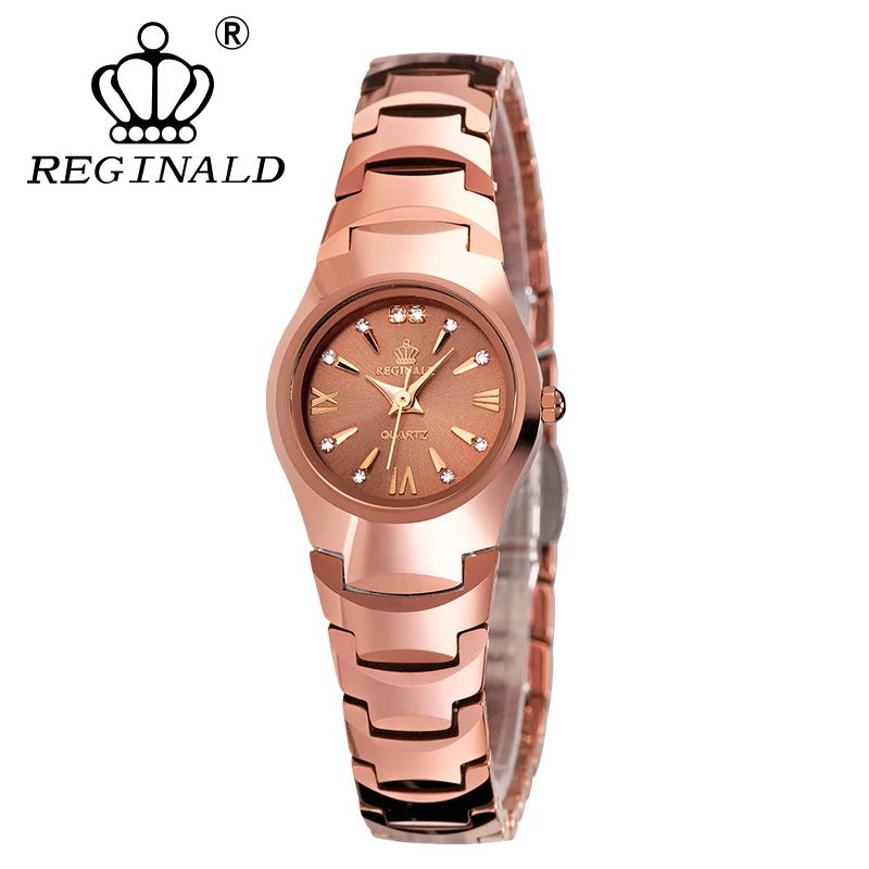 Reginald Top Brand Luxury Watch Women Tungsten Steel Watch Rose Gold Quartz Wristwatches Ladies Montre Femme Dames Horloge