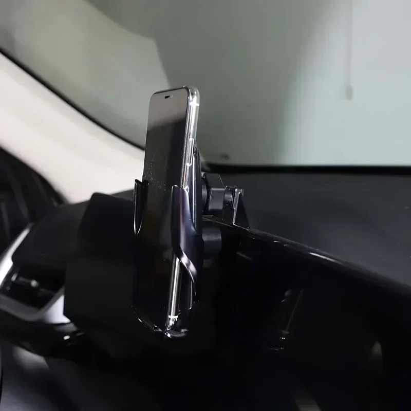 

ABS Black Car Phone Holder Screen Fixed Base Navigation Bracket Wireless Charging Car Accessories For BMW X1 IX1 U11 2023-2025