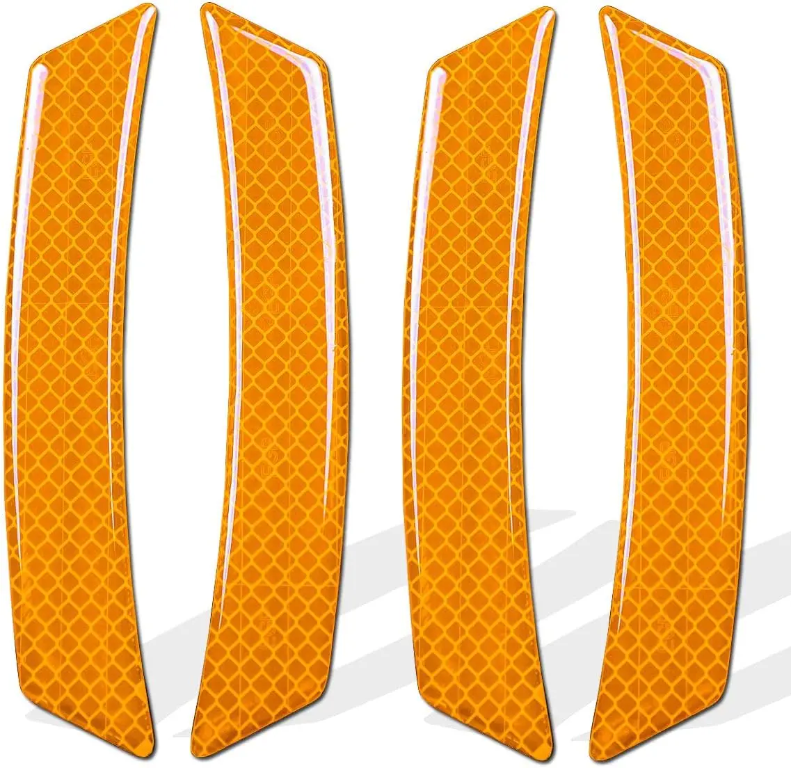

4PCS Car Reflective Trim Stickers, Safety Markers for SUV Truck Wheel Well Bumper Fenders