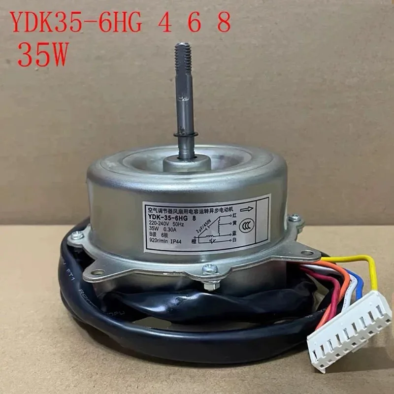 35W Reverse Rot Short Shaft AC Condenser Fan Motor YDK35-6HG Replacement Fit Multi-Pole Aircon Outdoor Unit