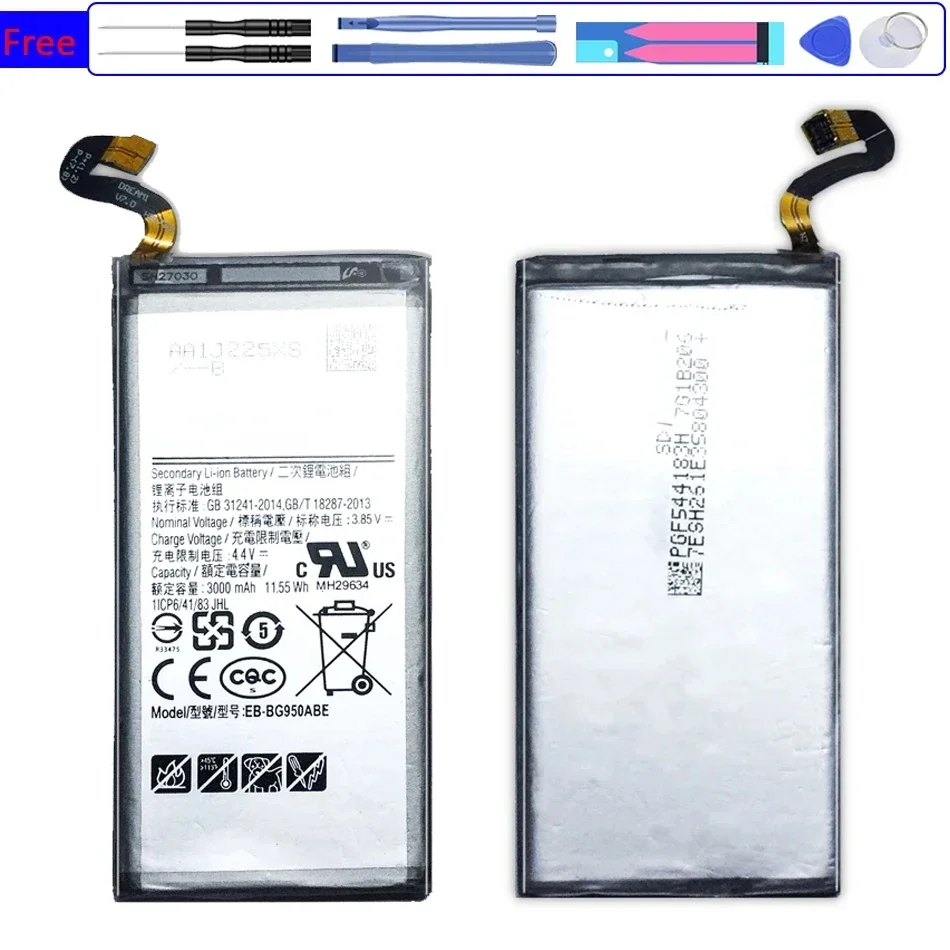 

Новая замена аккумулятора EB-BG950ABE для Samsung Galaxy S8 S 8 SM-G9508 G9508 G9500 G950U G950F 3000 мАч + инструменты