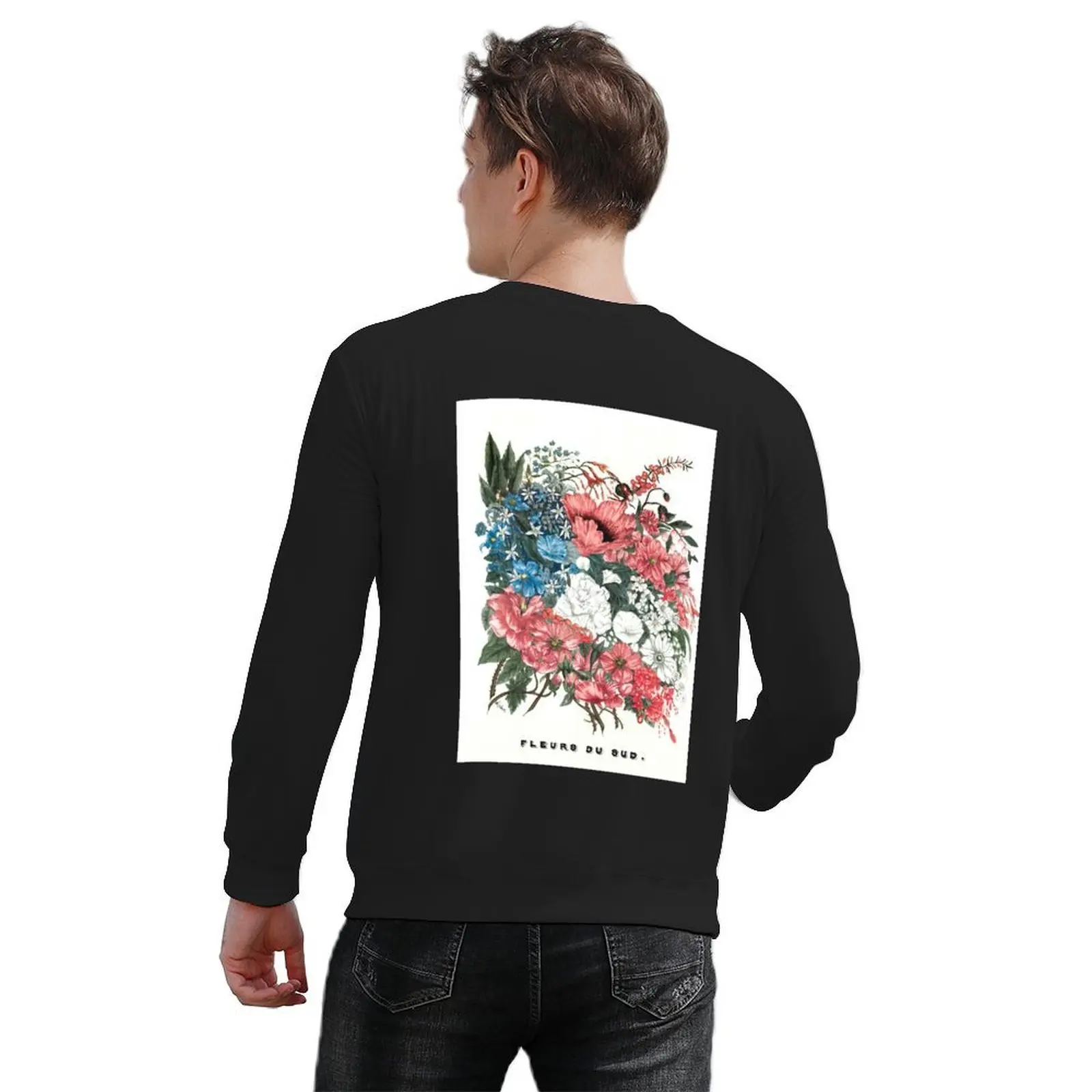 Flowers of the South Pullover korean clothes aesthetic clothing tracksuit men fashion men oversize sweatshirt