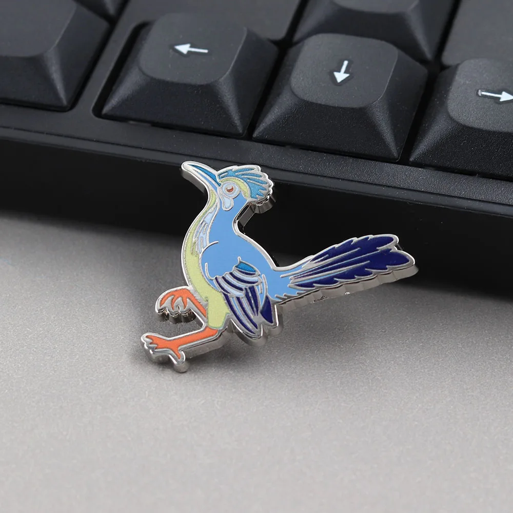 Lustige Cartoon Roadrunner Emaille-Pins Klassische Niedliche Laufende Vogel-Broschen Retro Anime Tier-Abzeichen Rucksack Anstecknadel Schmuck Geschenk – Detail 10