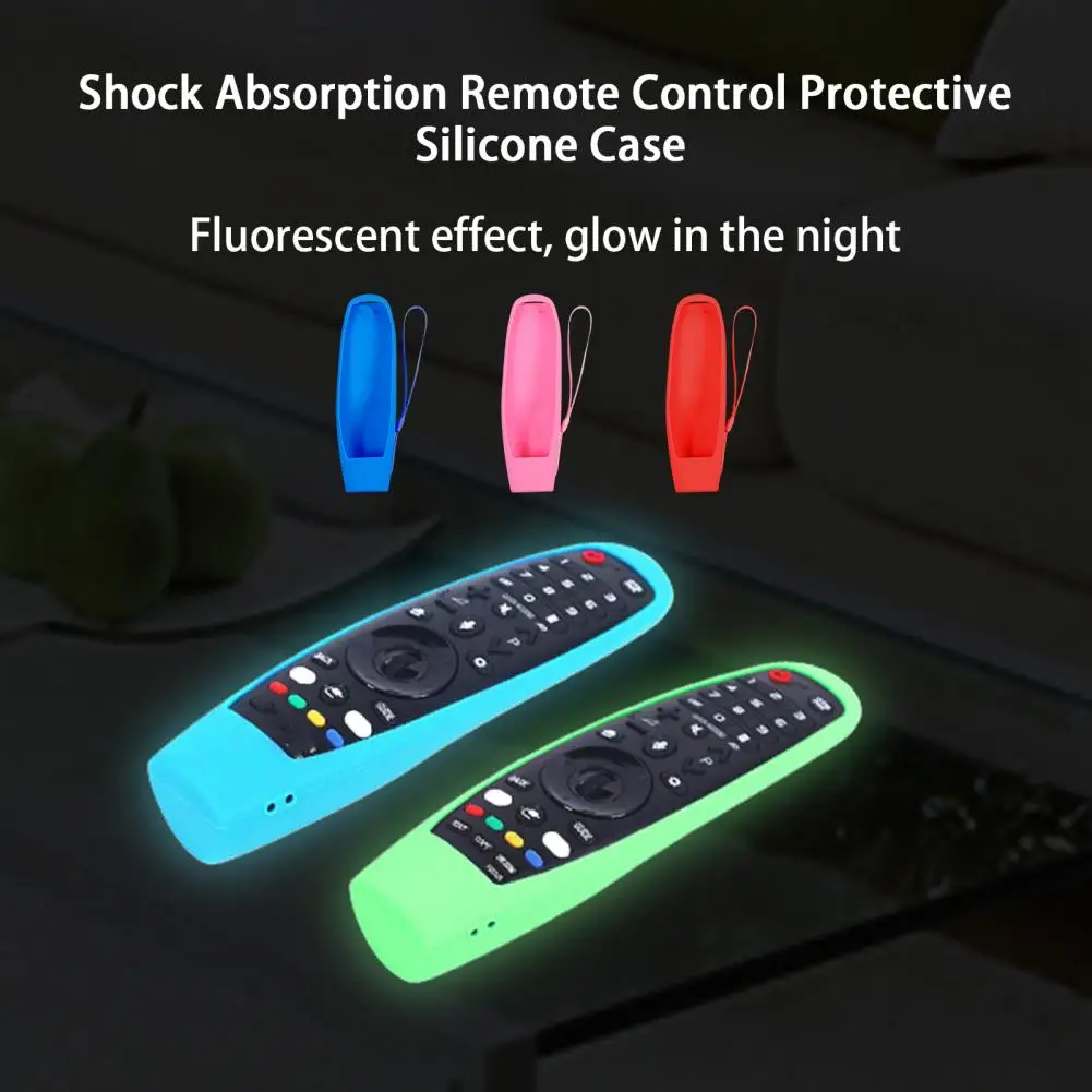 Funda mágica para Control remoto de TV inteligente, protector de silicona con textura antideslizante, Gel de sílice luminoso, para LG AM-MR650A